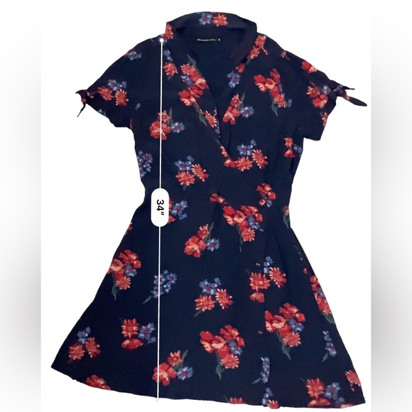 abercrombie & Fitch Floral Print Dress Sz Youth M - Picture 13 of 16